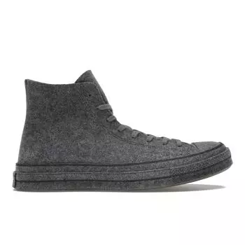 Конверсы JW. Мужские кроссовки Anderson x Chuck 70 Hi Top Felt Grey Quiet-Shade Black 162844C