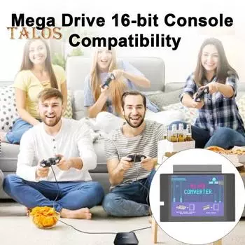 Конвертер игровых карт MS/MD, конвертер игровых видеокассет для Genesis Hyperdrive Master System в адаптер игровой карты Mega Drive чёрный