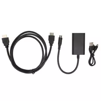 Конвертер интерфейса мультимедиа HD 1080P 4:3 16:9 Соотношение сторон Plug and Play Игровая консоль Upscaler для Sega Saturn