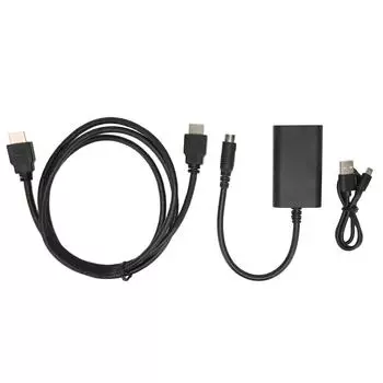 Конвертер интерфейса мультимедиа HD 1080P 4:3 16:9 Соотношение сторон Plug and Play Игровая консоль Upscaler