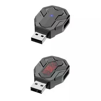 Конвертер клавиатуры и мыши, V 5.2 игровой адаптер для мыши и клавиатуры, совместимый с Android чёрный