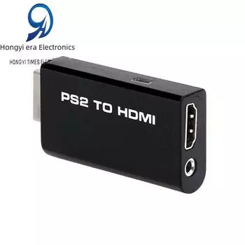 Конвертер PS2 в HDMI — игровой видео- и аудиоадаптер чёрный