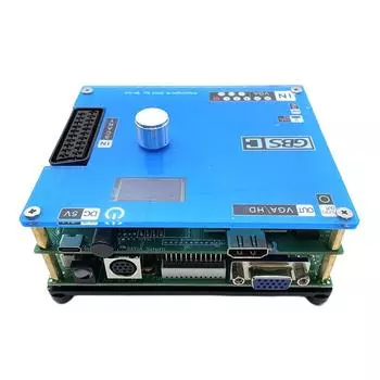 Конвертер RGBS RCA/VGA в VGA/RCA, видеоконвертер управления GBS, аркадная игра с ЖК-экраном и поддержкой 1080P для консоли PlayStation2 синий