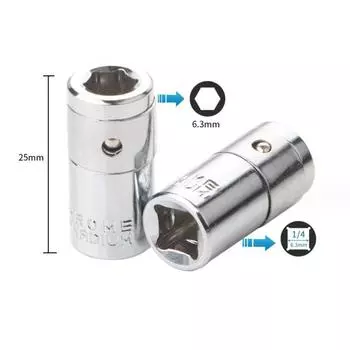 Конвертер Шестигранный хвостовик Головка биты Квадратный привод Шестигранный хвостовик PCS Держатель отвертки