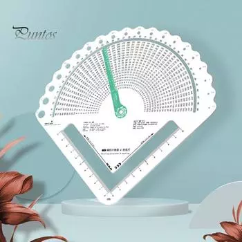 Конвертер толщины вязания Калькулятор плетения Счетная линейка Швейные принадлежности белый