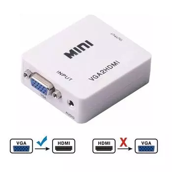 Конвертер VGA в HDMI 1080P HD белый