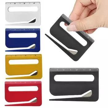 Конвертовскрыватель с увеличительным стеклом, линейка, открывалка для писем, эргономичный открывалка для пакетов, резак для конвертов для домашнего офиса синий