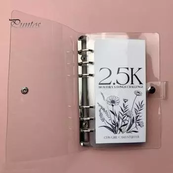 Конверты для переплета Ultimate Savings Пряжка для составления бюджета Закрытие Отслеживание расходов без стресса Savings Challenge 10K Bindersavings Chall