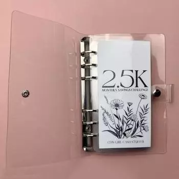 Конверты для переплета Ultimate Savings Пряжка для составления бюджета Закрытие Отслеживание расходов без стресса Savings Challenge 10K Bindersavings Chall C