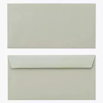 Конверты Yamazakura Yocho 3 Kamasu FF K Gray Бумага Толщина 85 г Без рамки 100 листов Вертикальный сгиб A4 Тройной сгиб Цветной крафт Обычный Без рамки с почтовым индексом