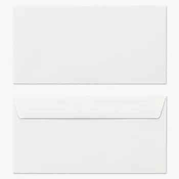 Конверты Yamazakura Yocho 3 Kamasu FF Mienai белая бумага толщина 100 г без рамки 100 листов с пропиткой язычком для формата A4 тройного сложения белые