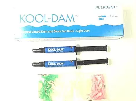 KOOL DAM Pulpdent Rubber Dam (2 шприца по 3 мл)