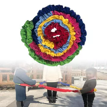 Кооперативная эластичная веревка-эспандер, легкая для детей, взрослых, вечеринок, занятий в помещении, сада 240 cm