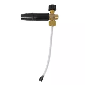 Копье для пены для снега, латунный корпус, мойка под давлением, насадка для пены, генератор пены, автомойка, мыльный пистолет, очистка автомобиля пеной, распылитель пены для снега