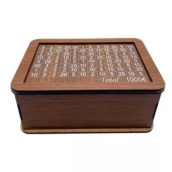 Копилка без заусенцев, устойчивая к падению, большая емкость, декоративная деревянная копилка с арабскими цифрами, ремесленный орнамент, подарок на день рождения