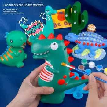 Копилка-динозавр, устойчивая к падениям, милая, креативная, тираннозавр, копилка-сетка, красная, украшение для рабочего стола, подарок на день рождения, женский