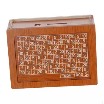 Копилка для экономии денег, деревянная цифровая счетная банка, домашний декор, с мишенью и Can Stored 2000 USD
