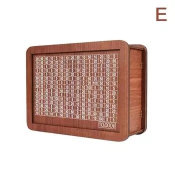 Копилка для денег, деревянный банк для денег, многоразовая копилка с целью экономии 10000 capacity