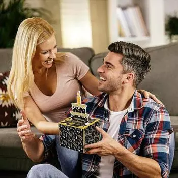 Копилка для денег на день рождения, подарочная коробка для денег на день рождения отца, сделай сам, сюрприз, денежный подарок, коробка для дней рождения, особых случаев A