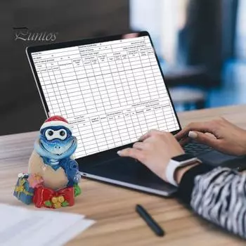 Копилка для монет в виде змеи, статуэтка змеи из смолы, расписанная вручную в виде шляпы Санты, копилка в виде змеи для домашнего офиса, декор стола синий