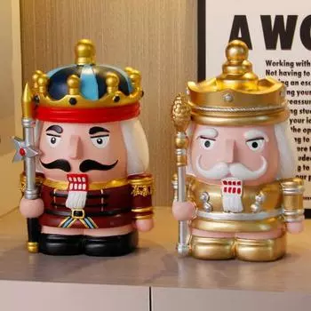 Копилка для монет Yousheng Nutcracker, смоляная фигурка солдата-щелкунчика, копилка, многофункциональная фигурка солдата-щелкунчика для сохранения домашнего декора A