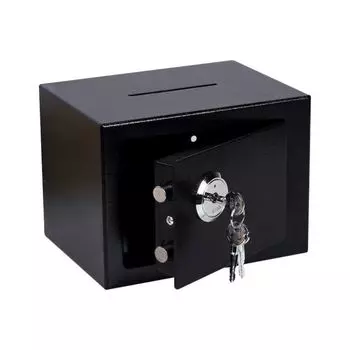 Копилка из нержавеющей стали, бытовой механический замок, сейф для денег, коробка для наличных ценностей Coin золотой