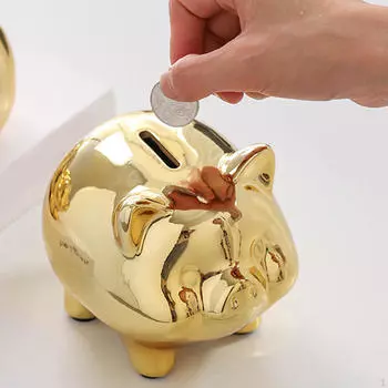 Копилка керамическая фигурка свиньи украшение дома фестиваль подарок на день рождения прекрасная канистра для детей