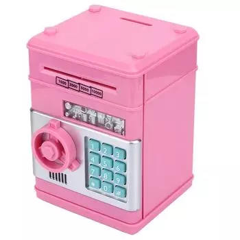 Копилка Мини Автоматическая Копилка для Монет Сберегательная Коробка Предметы Домашнего Обустройства Игрушки Подарки для Детей Розовый