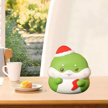 Копилка Монета Милая Скульптура Змеи Деньги Сберегательная Коробка Сувенир Мультфильм для Детей S зелёный