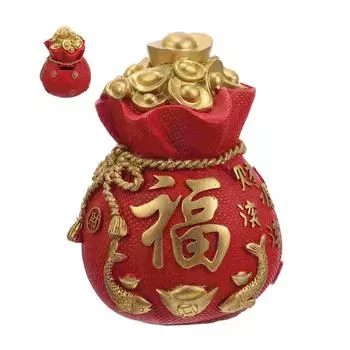 Копилка Монета Новый Китайский Стиль Фестиваль Банка Разбить Чтобы Открыть Год Красные Настольные Деньги красный