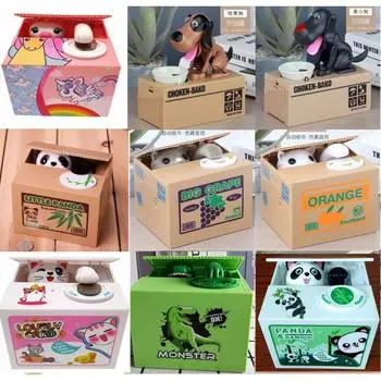 Копилка-панда для детей, копилка-автомат, копилка-кошка, игрушка в подарок для детей, копилка-копилка для денег, рождественский подарок