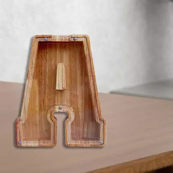 Копилка-письмо, деревянные детские деньги Letter A