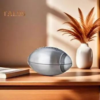 Копилка-регби, металлическая копилка для денег со съемным дном, спортивная тематическая копилка для денег для детей и взрослых metal