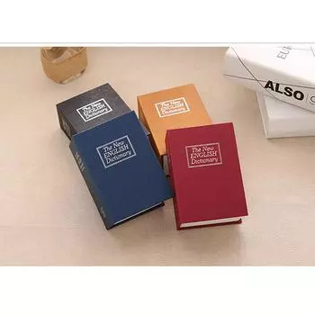 Копилка Словарь Мини Сейф Книга Деньги Скрытый Секретный Сейф Замок Наличные Деньги Монеты Хранение Ювелирных Изделий Ключ Шкафчик красный