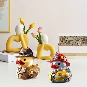 Копилка-утка для детей, прозрачная копилка для монет, ежедневный герой, банка для монет, подарок для мальчиков и девочек на день рождения, детский душ C