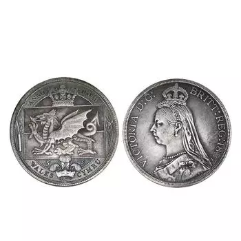 Копия бронзовой монеты британская королева Виктория 1pcs