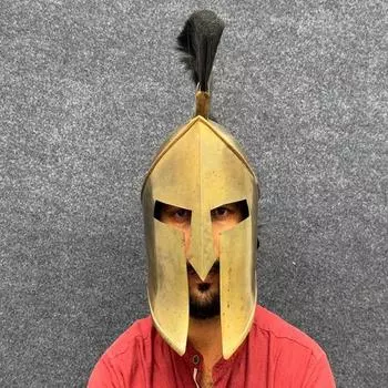 Копия спартанского шлема великого рыцаря Леонида, спартанский шлем из фильма «300 спартанцев», шлем воина для LARP, костюм на Хэллоуин, лучший подарок для него