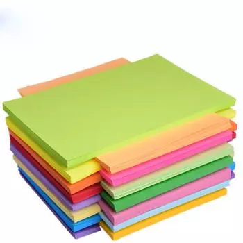 Копировальная бумага из древесной массы, многофункциональная ручная цветная цветная бумага формата А4, цветная оригами, чистый 210*297mm