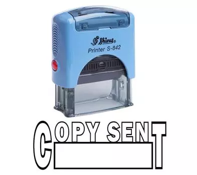 КОПИЯ ОТПРАВЛЕНА Impression Area 14 mm x 38 mm красный