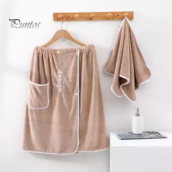 Коралловое бархатное банное полотенце с карманом, впитывающее, с надписью, цветным дизайном, с планкой для пуговиц, банное полотенце серый