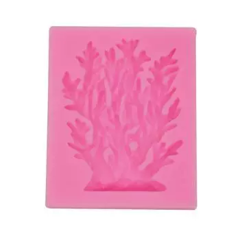 Коралловые водоросли, силиконовая форма, сделай сам, форма для украшения торта, глина, ручная форма, УФ-клей серый