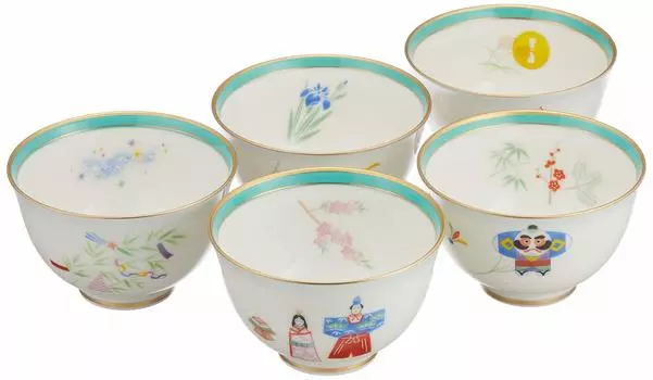 Koransha Tsukigoyomi Tea Cup Set IB576-CCG IB576-CCG белый