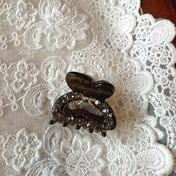 Korean Butterfly Hair Claw for Women, High-End Acrylic Hairpin with Minimalist and Elegant Style, Side Hair Clip