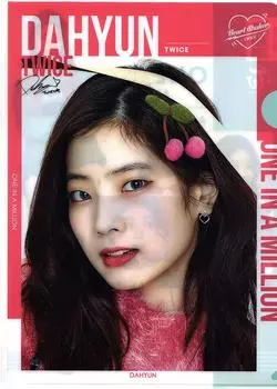 Korean DAHYUN Clear file A4 size Clear holder K-POP TWICE 3