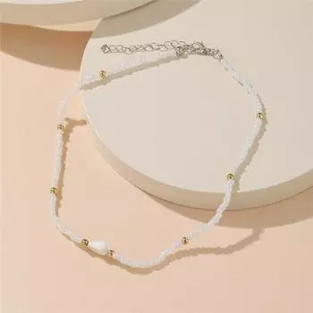 Korean Fashion Colorful Beads Flower Beaded Necklace For Women Bohemian Beads Clavicle Chain Choker Necklace Jewelry ARI