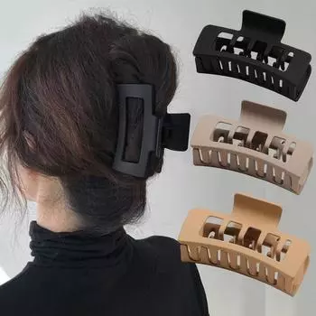 Корейская мода двухслойные большие заколки для волос с крабом, акриловые заколки для волос, заколки для волос, женские аксессуары для волос