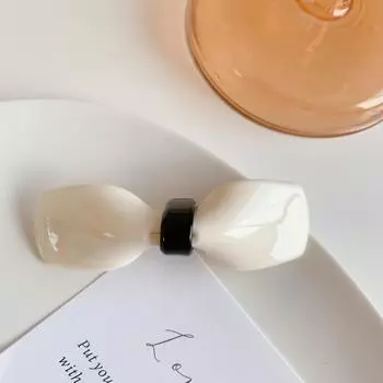 Korean Hair Clips for Women Bowknot Hair Barrettes Elegant Solid Color Plastic Cute Hairclip Girl Hair Accessories New Hair Clip