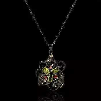 Korean Necklace Womens Style Necklace Flowers Geometric Double layer Necklace Temperament Versatile Necklace