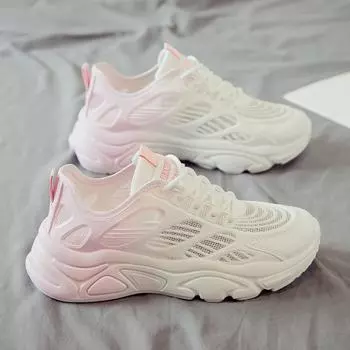 Korean Popular Women s Mesh Casual Shoes Summer Hollow-out Breathable Sneakers Fashion Woman Student Sandals Versatile De Mujer 35