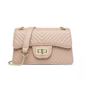 Корейские квадратные сумки Модные женские сумки через плечо Новая текстура Замок-пряжка Сумки-цепочки Однотонные Нишевые Повседневные Универсальные Сумки кроссбоди